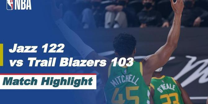 VIDEO: Highlights NBA, Utah Jazz Permalukan Tamunya Portland Trail Blazers 122-103