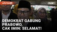 Partai Demokrat Gabung ke Koalisi Prabowo, Cak Imin Ucapkan Selamat