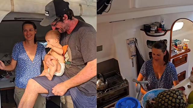 Suami istri asal Swiss tersebut keliling dunia menggunakan uang tabungan dan membawa anaknya yang masih berusia 6 bulan. (Dok: TikTok  @jajago.indonesia)