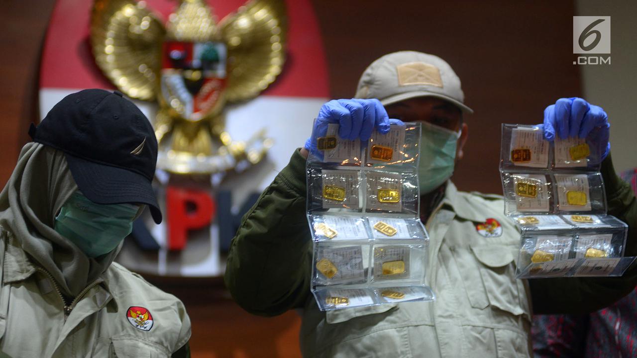 KPK Sita 1,9 Kg Emas Terkait Kasus Suap Amin Santono