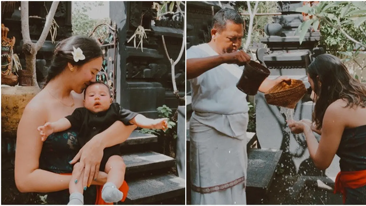 6 Momen Westny DJ dan Suami Jalani Upacara Melukat, Ritual Pembersihan Diri