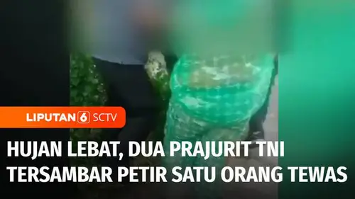 VIDEO: Hujan Lebat Guyur Mabes TNI, Dua Prajurit Tersambar Petir Satu di antaranya Tewas