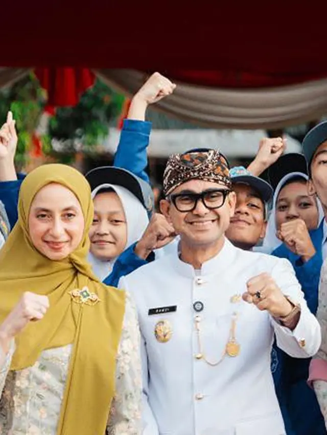 Potret Avi Basalamah di Upacara HUT RI ke-80 Perdana sebagai Istri Wabup Cianjur