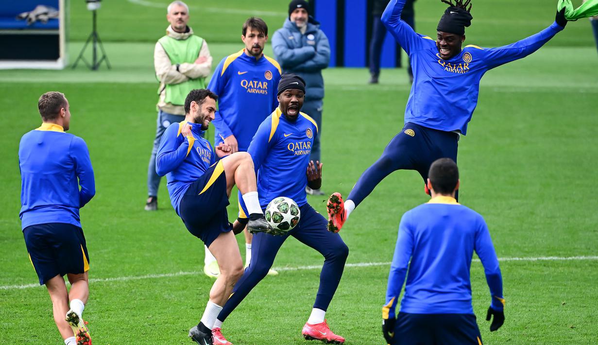 Inter memiliki keunggulan agregat 2-0 setelah kemenangan di Rotterdam pekan lalu. (AFP/Piero Cruciatti)