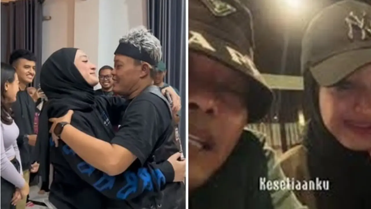 Terpaut 21 Tahun, Ini 6 Gaya Pacaran Sule dan Santyka Pakai Baju Senada