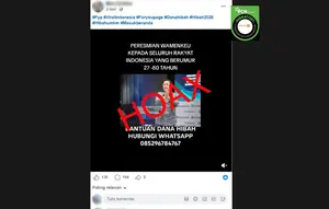 Cek Fakta: Hoaks Video Wamenkeu Thomas Djiwandono Umumkan Bantuan Dana Hibah