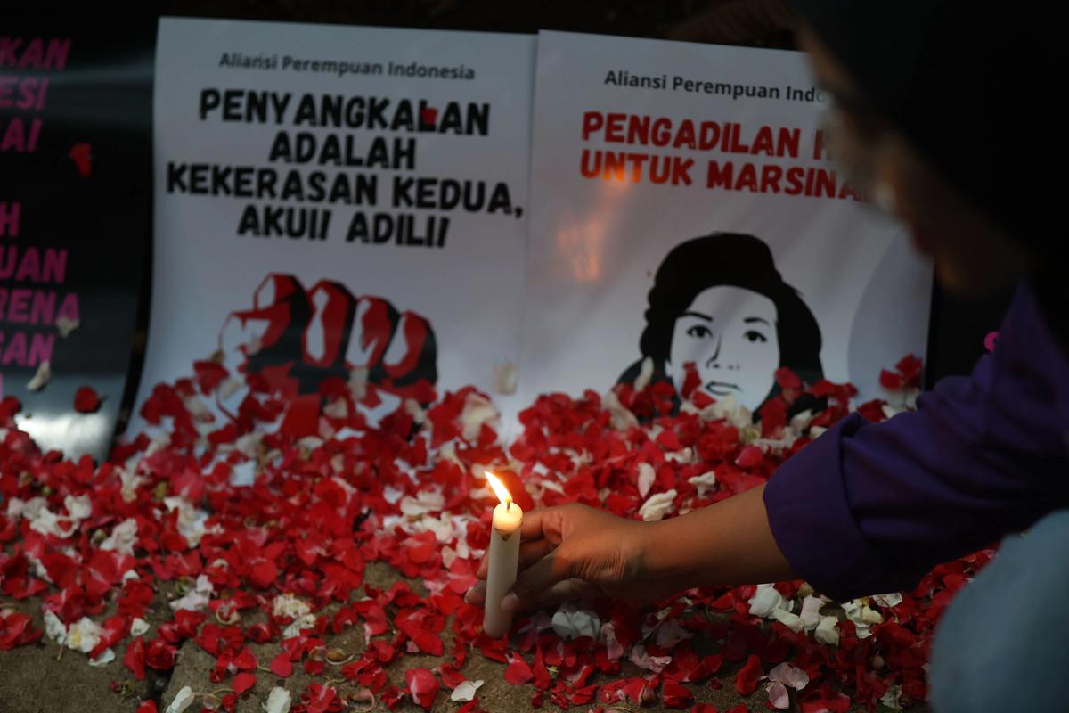 FOTO: Demo API Gaungkan Perlindungan Hak Perempuan di Komnas HAM