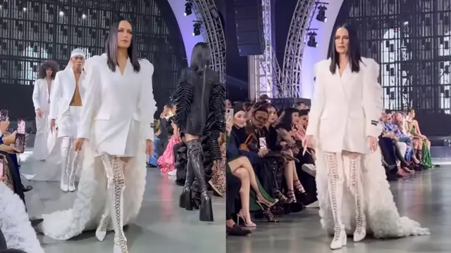 Sophia Latjuba menjadi muse saat fashion show Harry Halim S/S RTW Couture 2024