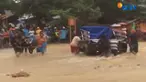 Banjir yang melanda Kota Ambon merendam jalur utama mudik Lebaran 2017