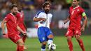 Andrea Pirlo adalah produk akademi Brescia yang membela tim senior Brescia tahun 1995-1998. (AFP/Alberto Pizzoli)