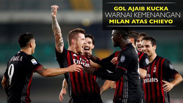 Video highlights Serie A antara ChievoVerona melawan AC Milan yang berakhir dengan skor 1-3, Senin (17/10/2016) dinihari WIB
