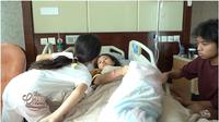 Sarwendah jalani pemeriksaan dan operasi di rumah sakit. (Sumber: YouTube/The Onsu Family)