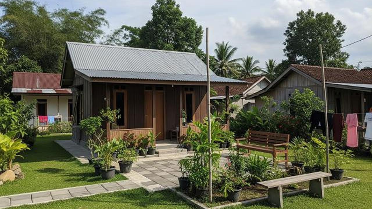 9 Inspirasi Rumah Kampung Modern dengan Halaman Hijau, Adem dan Estetis