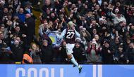 Dua gol Aston Villa ke gawang Man City disarangkan oleh Jhon Duran pada menit 16 dan Morgan Rogers di menit 65. Man City hanya mampu menipiskan selisih skor dengan gol Phil Foden pada menit 90+3. (AP Photo/Rui Vieira)