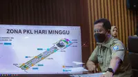 Sekda Pemkot Bandung, Ema Sumarna, saat Rapat Koordinasi Satgasus PKL di Balai Kota Bandung, Senin 22 Januari 2024. (Dok. Humas Bandung)