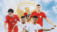 Timnas Indonesia - Rafael Struick, Calvin Verdonk, Thom Haye, Jay Idzes (Bola.com/Adreanus Titus)