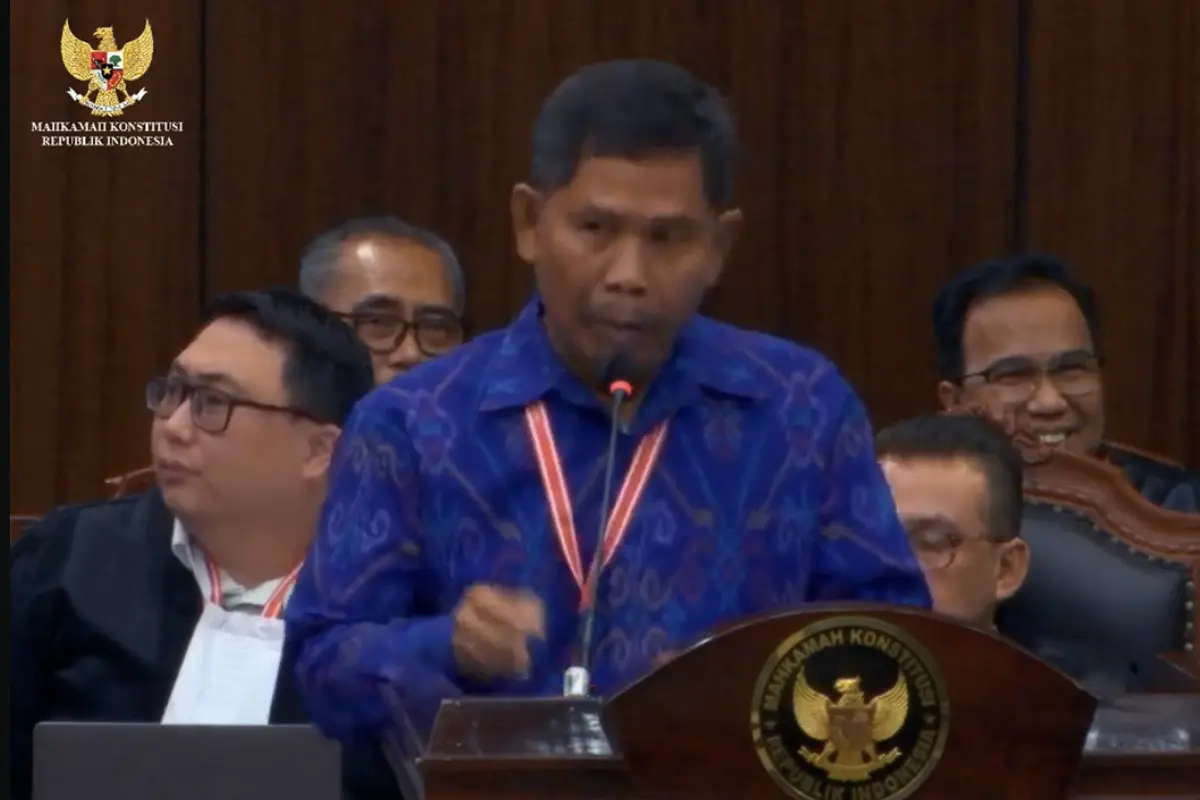 I Gusti Putu Artha jadi ahli dari Tim Hukum Ganjar-Mahfud di sidang perselisihan hasil pemilihan umum (PHPU) sengketa Pilpres 2024, Selasa (2/4/2024).