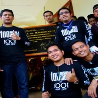 Band Wali saat  peletakan batu pertama mushola di daerah Jawa Timur (Istimewa)