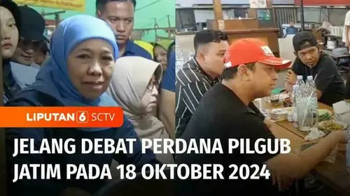 VIDEO: Jelang Debat Pilgub Jatim, Khofifah Siap Tanpa Persiapan dan Gus Hans Temui Pentolan Bonek