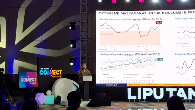 Menteri Koordinator Bidang Perekonomian, Airlangga Hartarto  dalam Indonesia Connect Outlook 2026