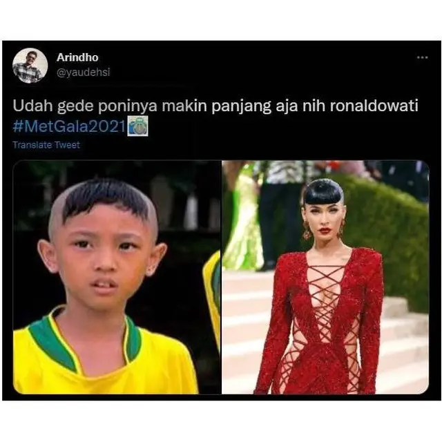 6 Editan Kocak Momen Met Gala 2021 Ini Bikin Tepuk Jidat