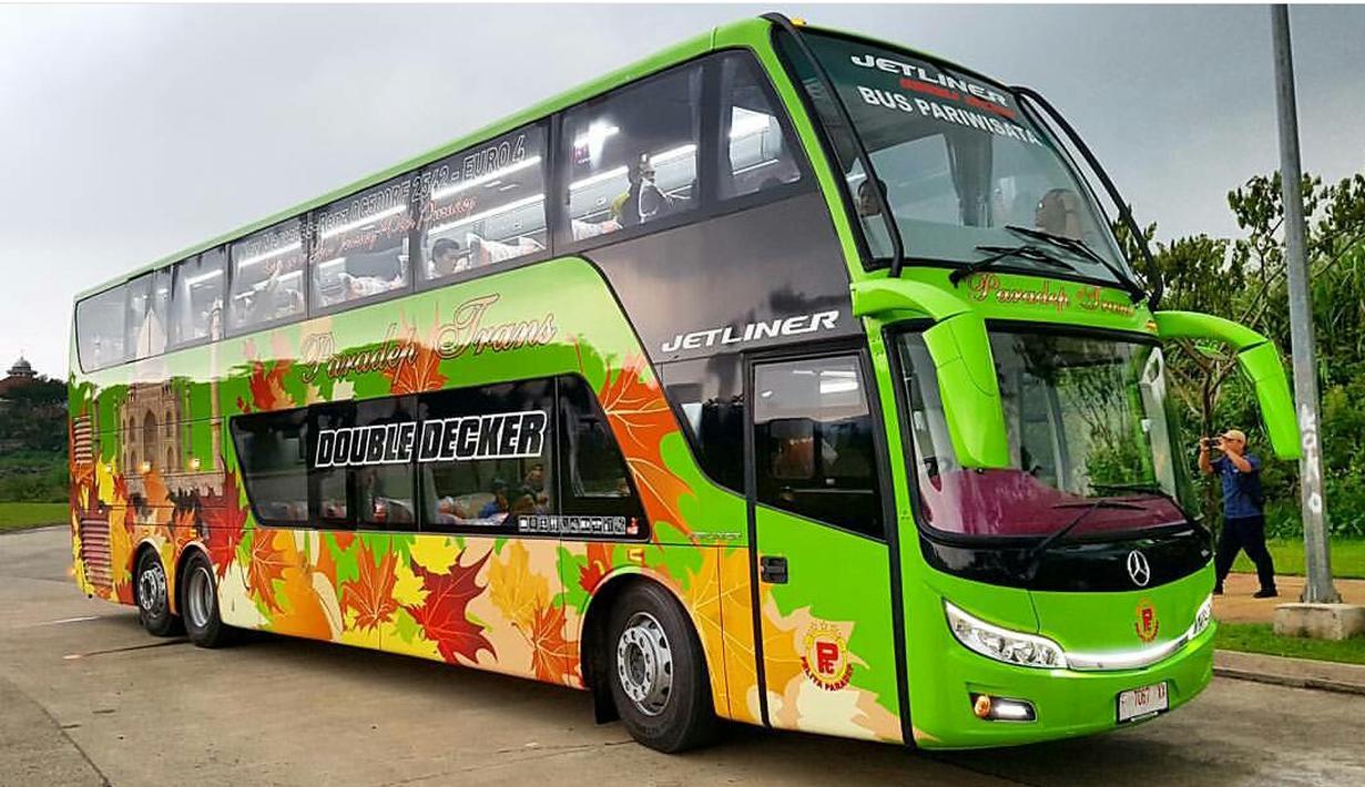 Rahayu Santosa Jetliner Double Decker (DD) milik PO Paradep Trans. (Source: awansan.com)