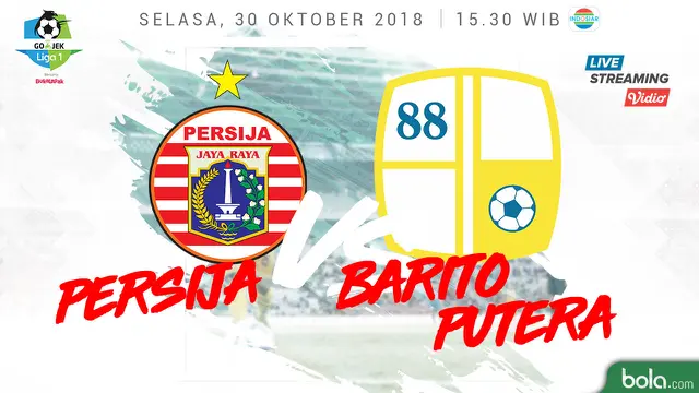Persija Jakarta Vs Barito Putera
