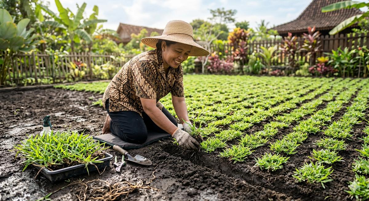 Cara Menanam Rumput Jepang agar Cepat Merambat