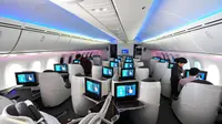 Qatar Airways dengan sistem hiburan rangking satu.