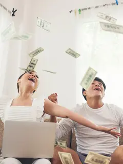 ilustrasi pasangan yang sudah financial freedom/copyright freepik.com/ jcomp