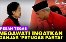 VIDEO: Keras Megawati Ingatkan Capres Ganjar Petugas Partai, "Awas Kamu Tak Ngomong!"