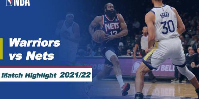 VIDEO: Laga Seru NBA Hari Ini, Golden State Warriors Kalahkan Brooklyn Nets dengan Skor Tipis 110-106