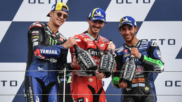 Foto: Berikan Kejutan Besar, Enea Bastianini Naik Podium dengan Motor Gaek di MotoGP San Marino 2021