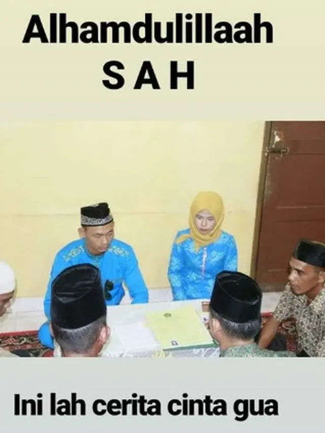 pria jadi saksi pernikahan mantan (foto: Facebook/Asikinero Rideoda Lean)