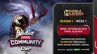 Saksikan Streaming Vidio Community Cup Season 1 : Mobile Legends Malam Ini Pukul 19.30 di Vidio
