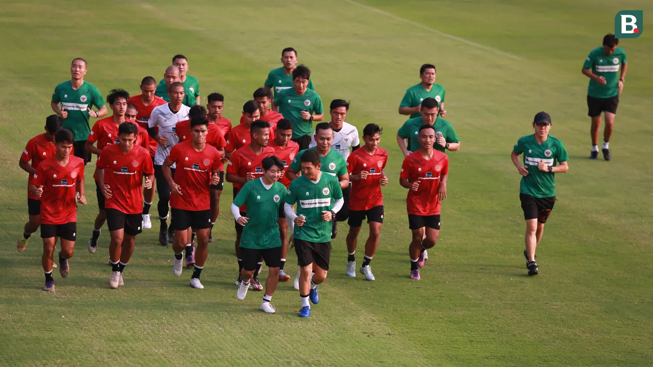 FOTO Latihan Timnas Indonesia U-23