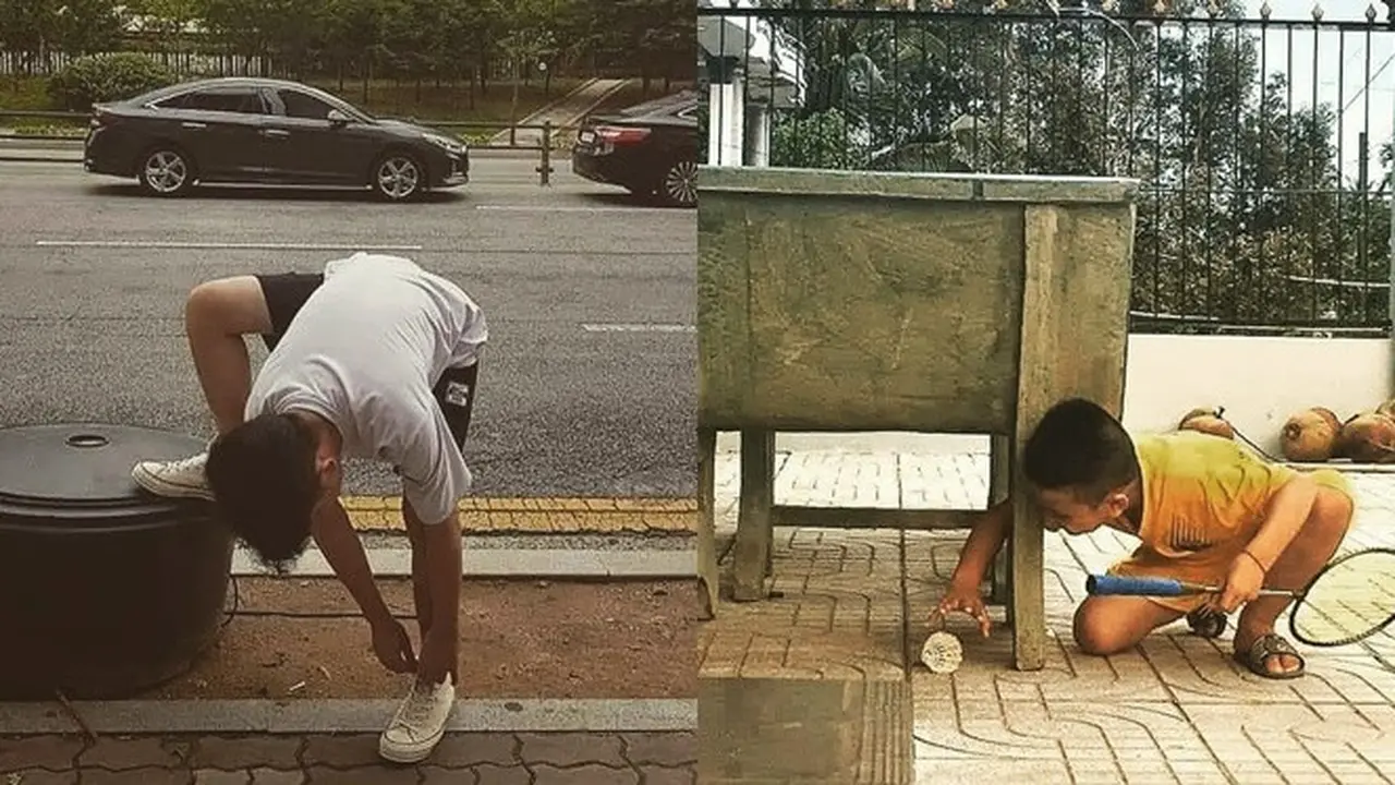 Potret 6 Bocah Menyusahkan Diri Sendiri Ini Bikin Geregetan