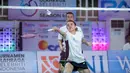 Pasangan selebritas Raffi Ahmad dan mantan pebulu tangkis putri Indonesia, Bellaetrix Manuputty menjadi lawan dari Ahsan/Ziva pada babak final. (Bola.com/Bagaskara Lazuardi)