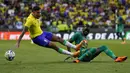 Hanya tiga menit berselang, Brasil sukses memperkecil ketertinggalan. (AP Photo/Armando Franca)