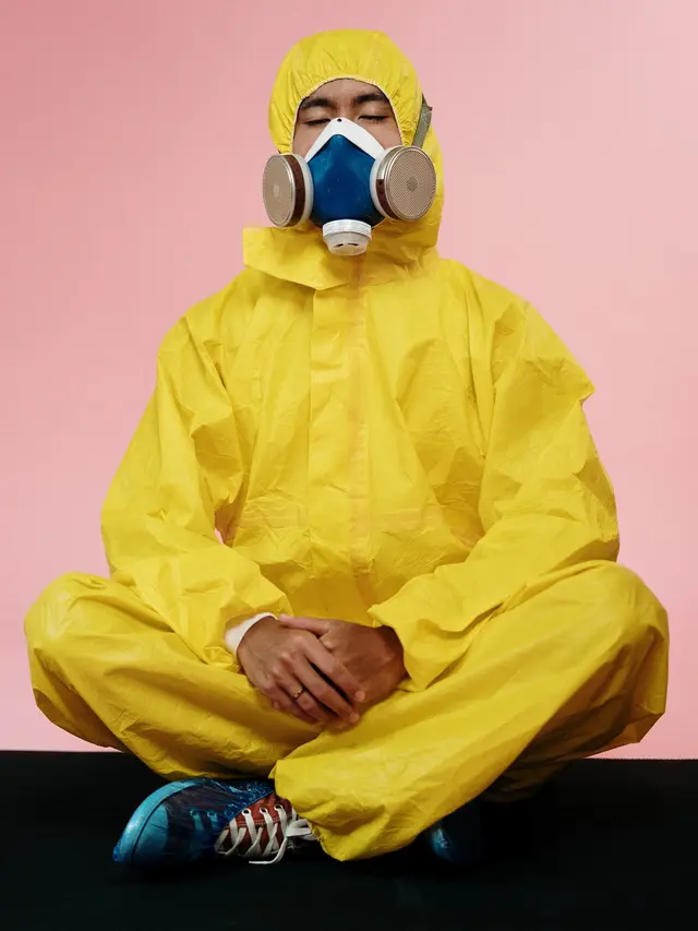 Ilustrasi Masker dengan Ventilasi