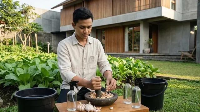 Cara Mengolah Kulit Bawang Putih Jadi Pestisida Alami