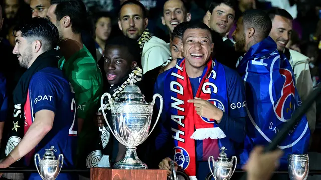 PSG Rayakan Gelar Juara Ligue 1 ke-12 dan Ketiga Secara Beruntun