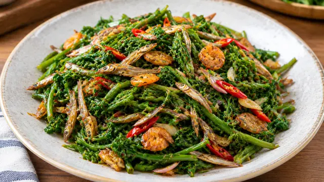 Resep Tumis Pakis Teri atau Ebi