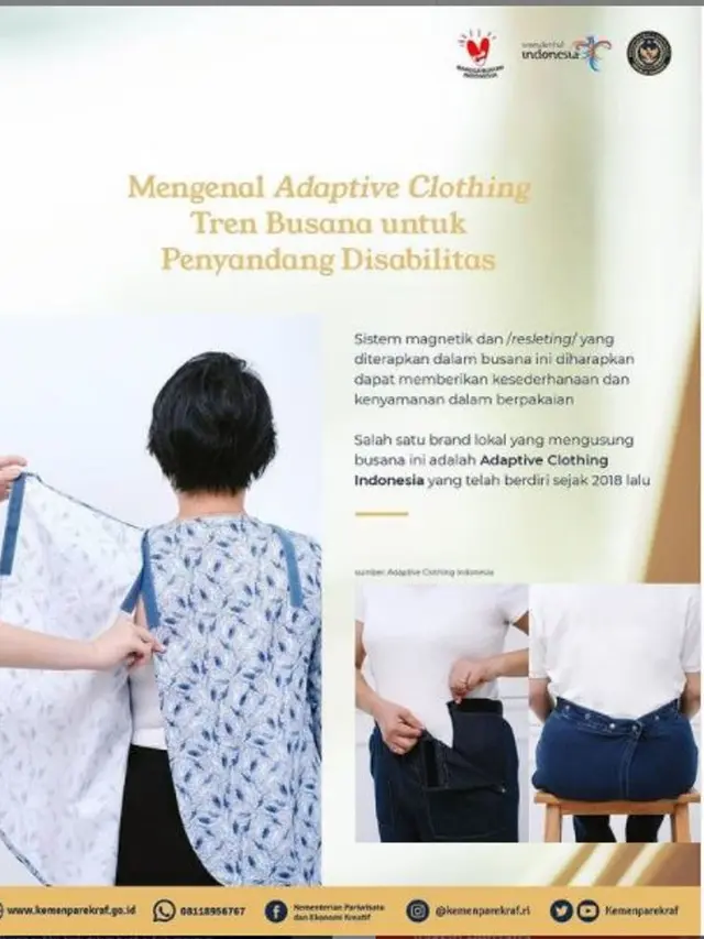 Kemenparekraf Promosikan Produsen Baju untuk Penyandang Disabilitas