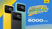 POCO C40, smartphone sejutaan yang memiliki baterai 6000mAh dan layar terlebar dengan harga paling ekstrem untuk anak muda. (Dok/POCO)