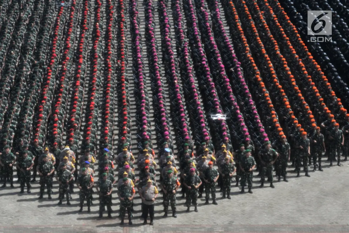 Apel Patroli Skala Besar TNI-Polri Amankan Pemilu 2019