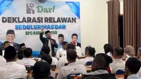 Sedulur Mas Dar Kabupaten Karanganyar mendeklarasikan dukungan kepada Sudaryono maju sebagai Calon Gubernur Jateng. (Ist).