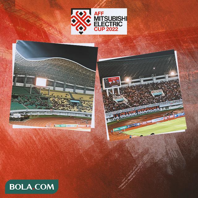Cover Stadion Patriot dan Stadion Pakansari Nuansa Piala AFF