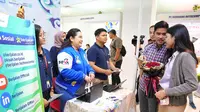 Ketua Umum Partai Solidaritas Indonesia (PSI) Kaesang Pangarep menghadiri acara job fair yang diselenggarakan oleh partainya di Yogyakarta, pada Sabtu (27/1/2024).