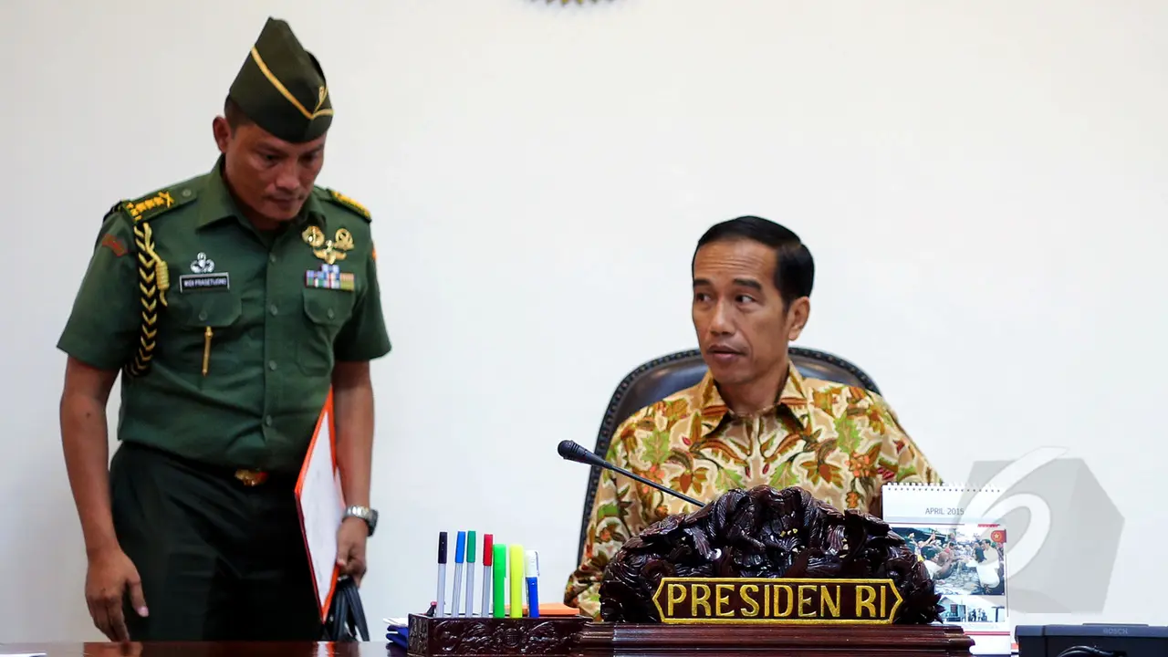 Ini yang Dilakukan Para Menteri Saat Menunggu Presiden Jokowi Tiba